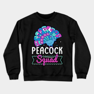 Peacock Squad Design for a Peacock expert Crewneck Sweatshirt